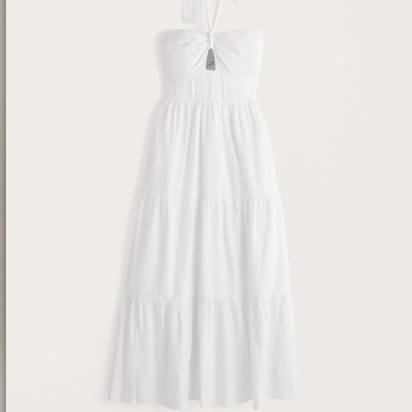 Abercrombie & Fitch White Maxi Dress - Picture 2 of 5